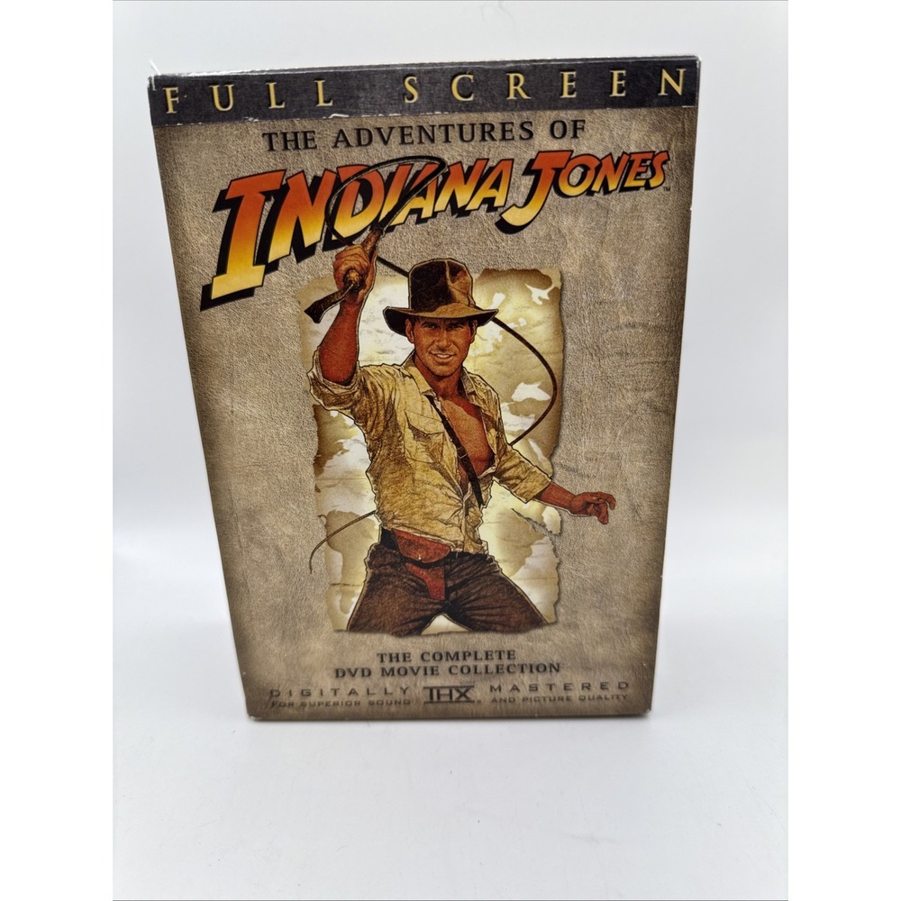 Indiana Jones - The Adventure Collection (DVD, 2003, 4-Disc Set, Full‎ Frame)